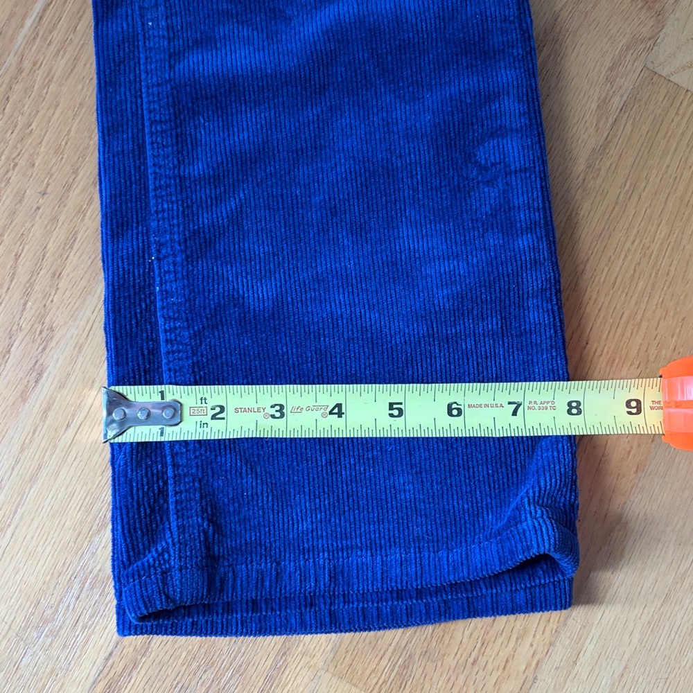 Pilcro Anthropologie royal blue corduroy pants size 26 - Picture 9 of 13
